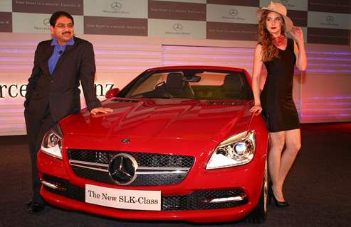 The launch of  Mercedes Benz's new SLK 350, in New Delhi on Wednesday. .