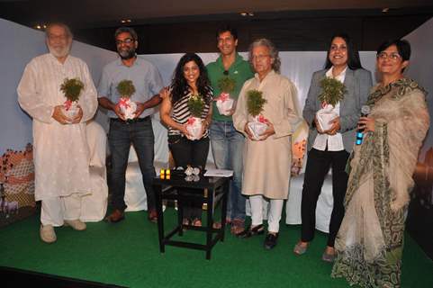 Milind Soman at Suzlon's new brand campaign for cleaner air at trident. .