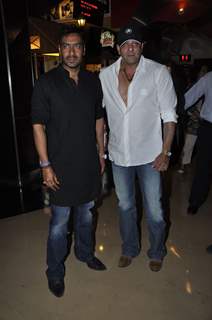 Ajay Devgan, Sanjay Dutt unveiled Rascals first look at PVR, Juhu.  .