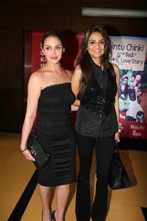 Hema and Esha Deol unveil the film 'Tell Me O Kkhuda' look at Cinemax