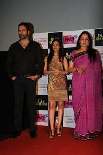 Hema and Esha Deol unveil the film 'Tell Me O Kkhuda' look at Cinemax