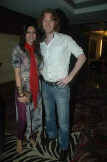 Shama Sikander and Alex O Neil at Beach Cafe Music Launch