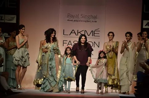Model display the designer Payal Singhal's collection during the first day of Lakme fashion week winter/festive 2011, in Mumbai. .