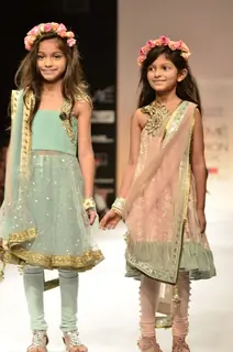 Model display the designer Payal Singhal's collection during the first day of Lakme fashion week winter/festive 2011, in Mumbai. .