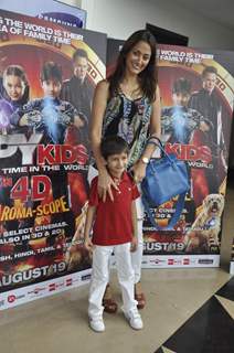 Star kids at Spy Kids premiere, PVR. .