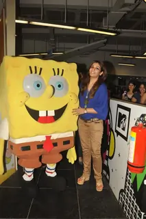 Raveena Tandon at the launches of Nickelodeon-McDonalds Happy Meal with toy SpongeBob SquarePants in Mumbai