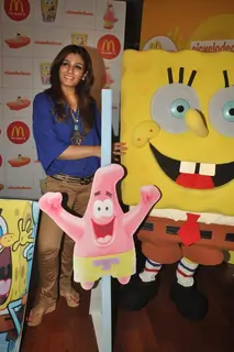 Raveena Tandon at the launches of Nickelodeon-McDonalds Happy Meal with toy SpongeBob SquarePants in Mumbai