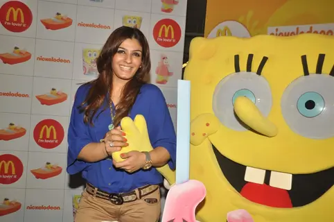 Raveena Tandon at the launches of Nickelodeon-McDonalds Happy Meal with toy SpongeBob SquarePants in Mumbai