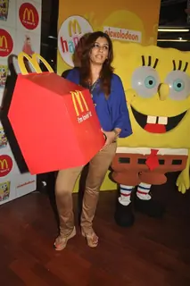 Raveena Tandon at the launches of Nickelodeon-McDonalds Happy Meal with toy SpongeBob SquarePants in Mumbai
