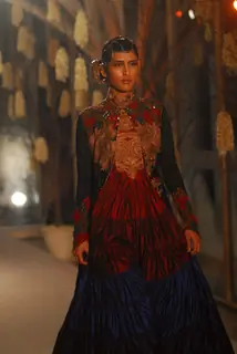 Arjun Rampal walks the ramp for Rohit Bal at Lakme Fashion Week 2011 launch