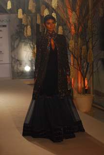 Arjun Rampal walks the ramp for Rohit Bal at Lakme Fashion Week 2011 launch