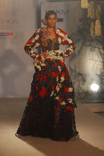 Arjun Rampal walks the ramp for Rohit Bal at Lakme Fashion Week 2011 launch