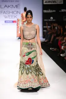 Model walk on the ramp for designer Parvesh Jai and Payal Kapoor at Lakme Fashion Week 2011 Day 2, in Mumbai