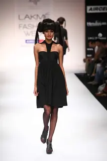 Model walk on the ramp for designer Amalraj Sengupta and Sanjay Hingu at Lakme Fashion Week 2011 Day 2, in Mumbai