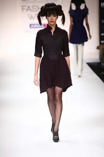 Model walk on the ramp for designer Amalraj Sengupta and Sanjay Hingu at Lakme Fashion Week 2011 Day 2, in Mumbai