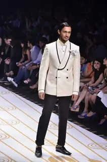 Model walk on the ramp for designer Narendra Kumar Ahmed at Lakme Fashion Week 2011 Day 2, in Mumbai