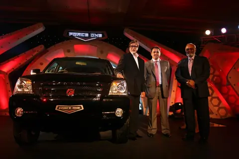 Amitabh Bachchan at the Force One SUV's car launch bash