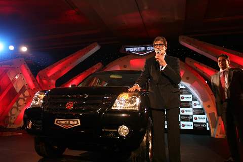 Amitabh Bachchan at the Force One SUV's car launch bash