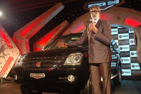 Amitabh Bachchan at Force One car launch, Lalit Hotel. .