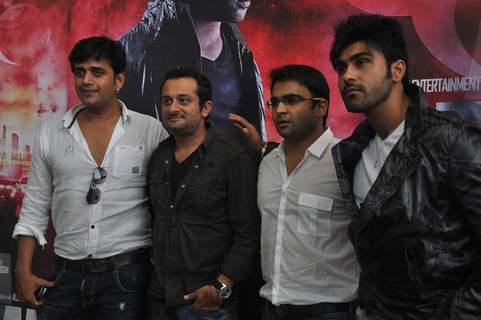 Ravi Kissen and Arya Babbar at First theatrical look of film 'Aazaan' at PVR, Juhu