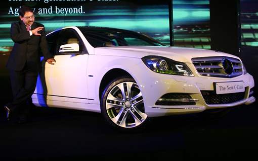 The launch of Mercedes-Benz's new C 200BE AVANTGARDE, in New Delhi on Thursday. .