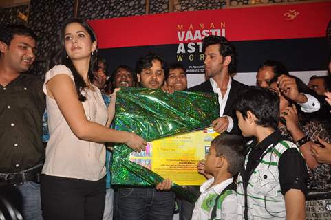 Hrithik and Katrina at the music launch of Main Krishna Hoon, Cinemax