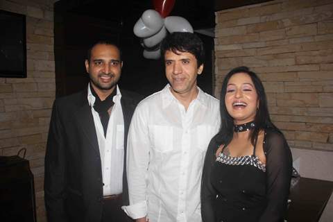 Sooraj Thapar at Birthday party of tv actress Sangeeta Kapure