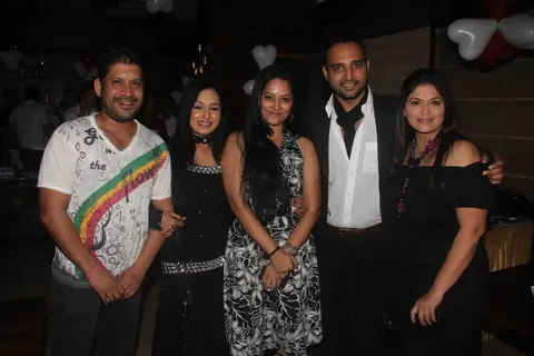 Pragati Mehra, Sushmita Daan and Aditya Lakhia at Birthday party of tv actress Sangeeta Kapure