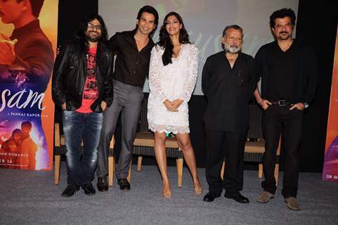 Pankaj, Anil, Pritam, Shahid and Sonam at Mausam film music success bash at JW Marriott