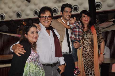 Zayed Khan with his family at Music launch of film 'Love Breakups Zindagi' in Mumbai at Blue Frog