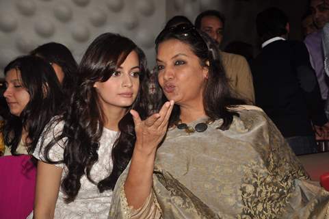 Shabana Azmi and Dia Mirza at Love Breakups Zindagi music launch at Blue Frog in Mumbai