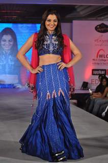 Deepshikha Nagpal walks the ramp for WLC Chimera fashion show at Leela Hotel