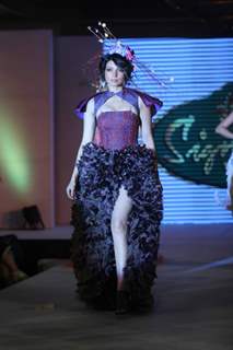 Shama Sikander walks the ramp for WLC Chimera fashion show at Leela Hotel