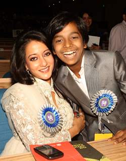 Raima Sen and Harsh Mayar at the 58th National Film Awards 2010, in New Delhi