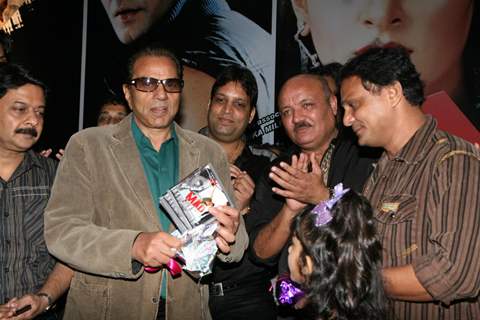 Dharmendra with cast at MAD film music launch at Andheri in Mumbai