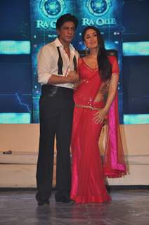 Shah Rukh Khan and Kareena Kapoor on the Ra.One music launch