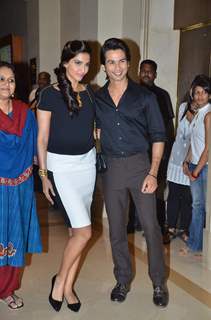 Shahid and Sonam Kapoor at Press Conference of Film 'Mausam' on IAF issues at JW Marriott