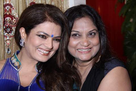 Sheeba with Nisha Sagar at Nisha Sagar's latest collection launch at Juhu, Mumbai