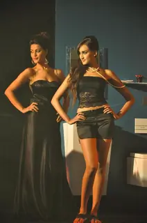 Model walks the ramp in 'Jaquar' bathing fashion show