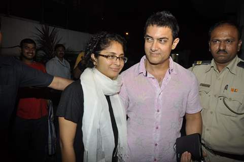 Aamir Khan and Kiran Rao at 'Mere Brother Ki Dulhan' success bash
