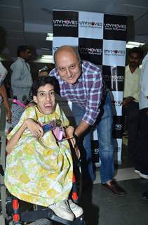 Anupam Kher at the screening of Havai Dada for kids of ADAPT at Spastics Society, Bandra