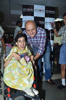 Anupam Kher at the screening of Havai Dada for kids of ADAPT at Spastics Society, Bandra