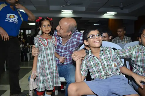 Anupam Kher at the screening of Havai Dada for kids of ADAPT at Spastics Society, Bandra