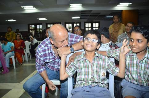 Anupam Kher at the screening of Havai Dada for kids of ADAPT at Spastics Society, Bandra