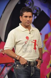 Sachin Tendulkar at Coca-Cola India and NDTV 'SUPPORT MY SCHOOL' campaign event at Yash Raj Studios