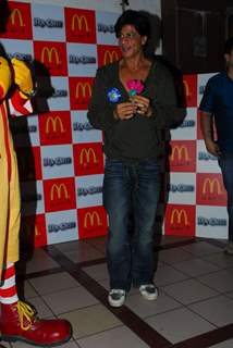 Shah Rukh Khan during the launch of McDonald’s Happy Meal contest for his  film promotion 'Ra.One' in Mumbai