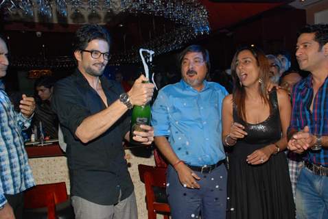 RaQesh Vashisth with Tony and Deeya Singh Celebrating 200 episodes of 'Maryaada Lekin Kab Tak'