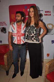 Aazaan stars Sachin Joshi and Candice Boucher visit Cafe Coffee Day at Parel