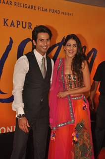 Shahid with Genelia D'Souza at Premiere of film 'Mausam' at Imax, Wadala in Mumbai