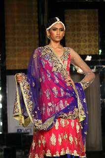 Model walks the ramp for Vikram Phadnis at Aamby Valley City India Bridal Week 2011 Day 1